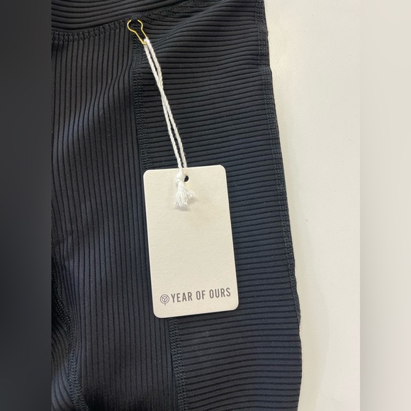 NWT l Year Of Ours Black Ribbed 54 Athletic Leggings XS - Picture 10 of 11